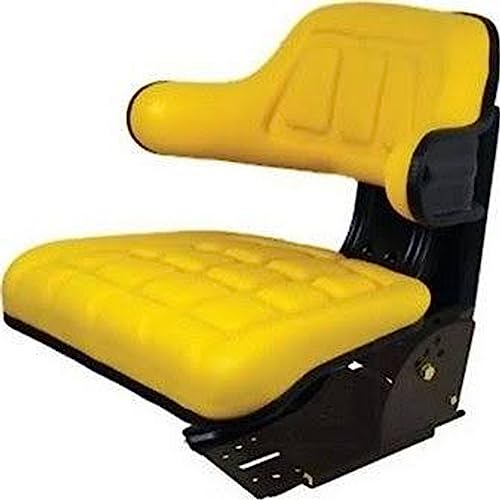 A&I Seat with Wrap Around Back withArms, Yellow Vinyl, 265 Lb / 120 Kg Weight Limit W333YL