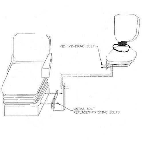 New Side Kick Buddy Seat in Dark Brown Fits John Deere 4700 8100 8200 8300 9500 ++