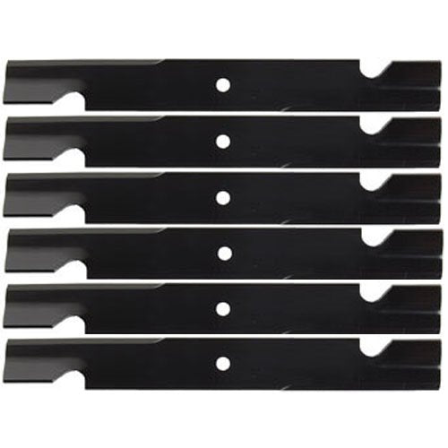 (6 Pack) Premium Replacement Notched Lawn Mower Deck Blade fits Oregon 91-253 91-264 91-311 91-506 | 20 ½" x 2 ½"