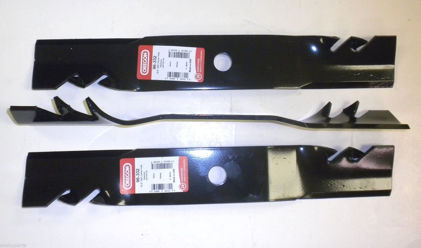 3PK 96-332 Gator Blades Compatible With John Deere M115495 , M113517